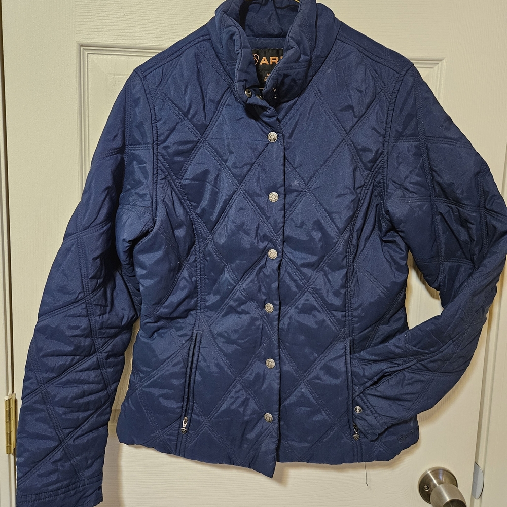 Ariat Blue Puffer Jacket Sleek Design